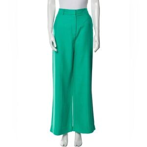 Sezane Teal Wide Leg Trouser